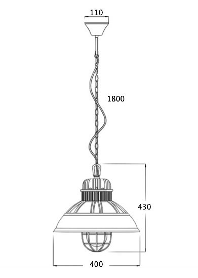 Подвесной светильник Loft Industrial Metal Cage Elder Подвесной светильник Loft Industrial Metal Cage Elder в Челябинске