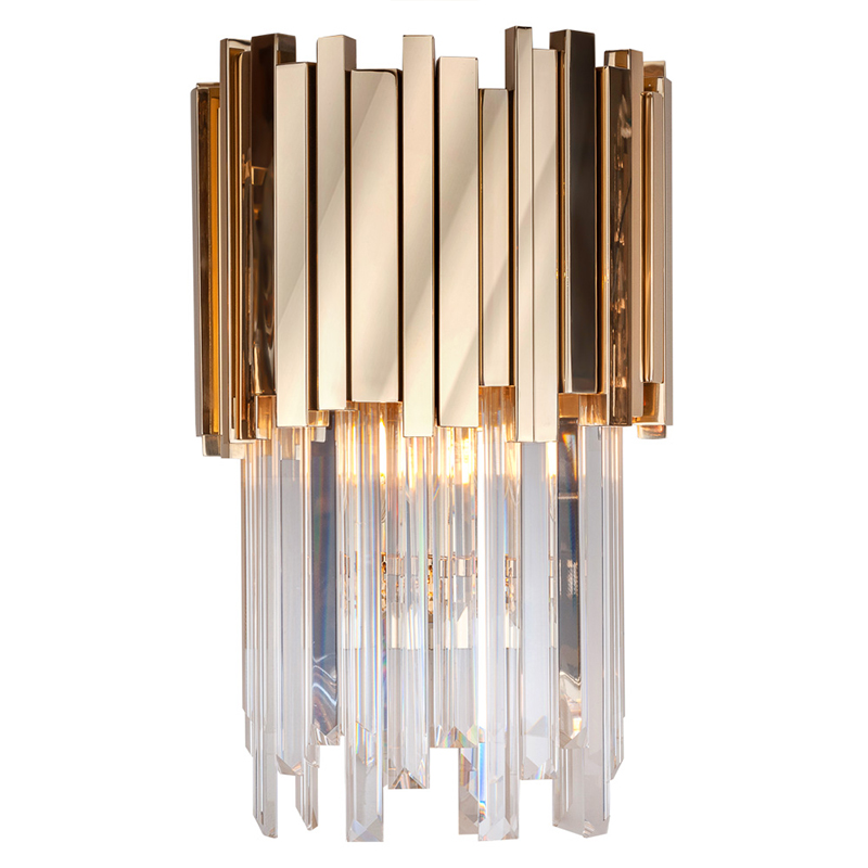 Бра Luxxu Modern Cascade Wall Lamp Gold 40 Золотой Прозрачное Стекло в Челябинске | Loft Concept 