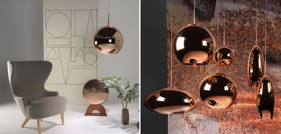 Люстра Tom Dixon Copper Wide Pendant Lamp Люстра Tom Dixon Copper Wide Pendant Lamp - Loft-Concept в Челябинске
