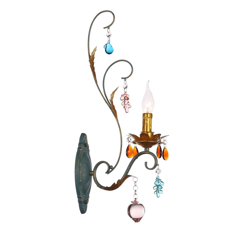 Бра Colored Glass Pendant Sconce Мульти Бра Colored Glass Pendant Sconce Мульти в Челябинске | Loft Concept