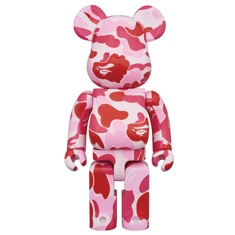 Статуэтка Bearbrick Camouflage Pink Розовый Красный Статуэтка Bearbrick Camouflage Pink Розовый Красный в Челябинске | Loft Concept