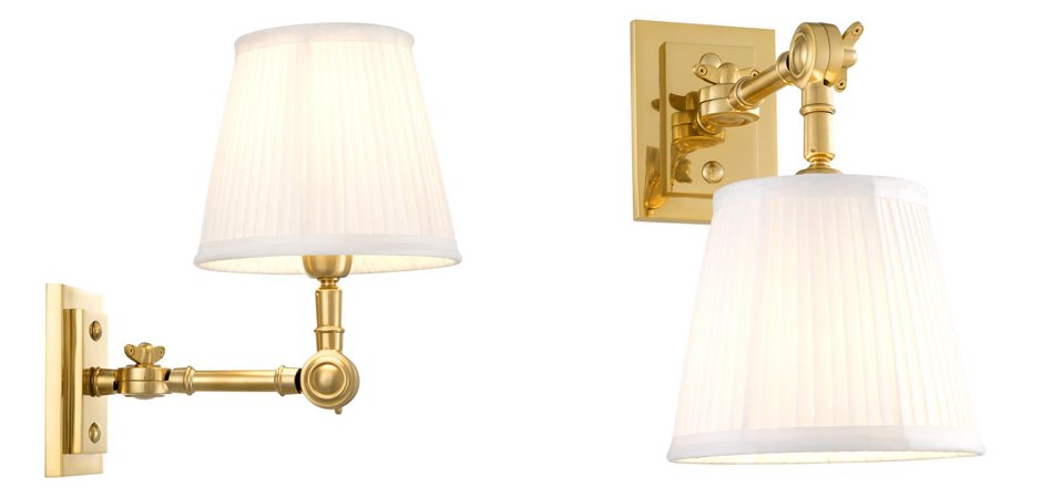 Бра Wall Lamp Wentworth Single Gold+White Бра Wall Lamp Wentworth Single Gold+White - Loft-Concept в Челябинске