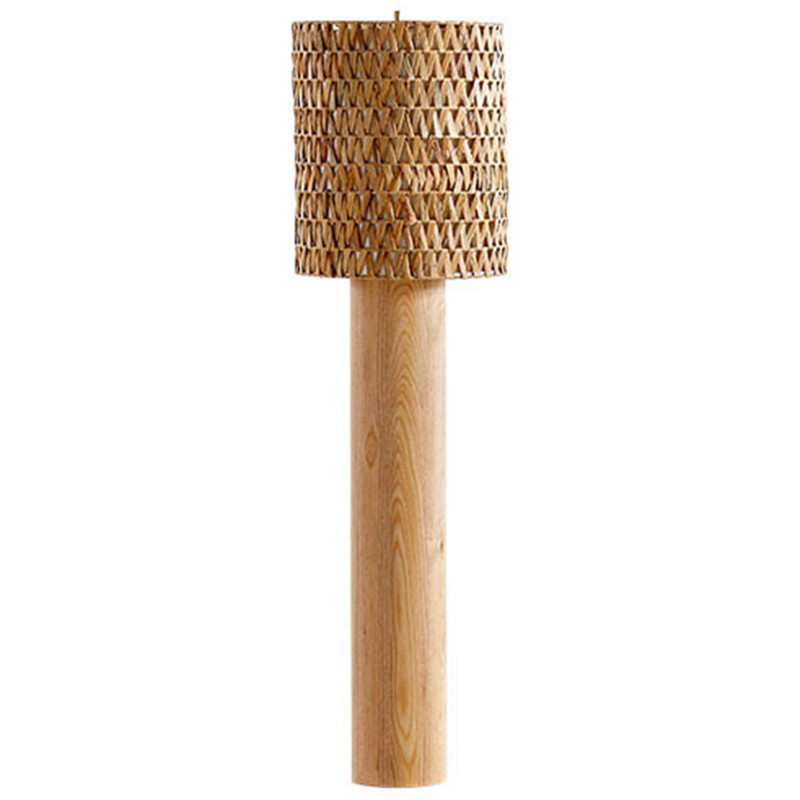 Торшер Wicker Furniture Tenny Floor Lamp Древесина Торшер Wicker Furniture Tenny Floor Lamp Древесина в Челябинске | Loft Concept