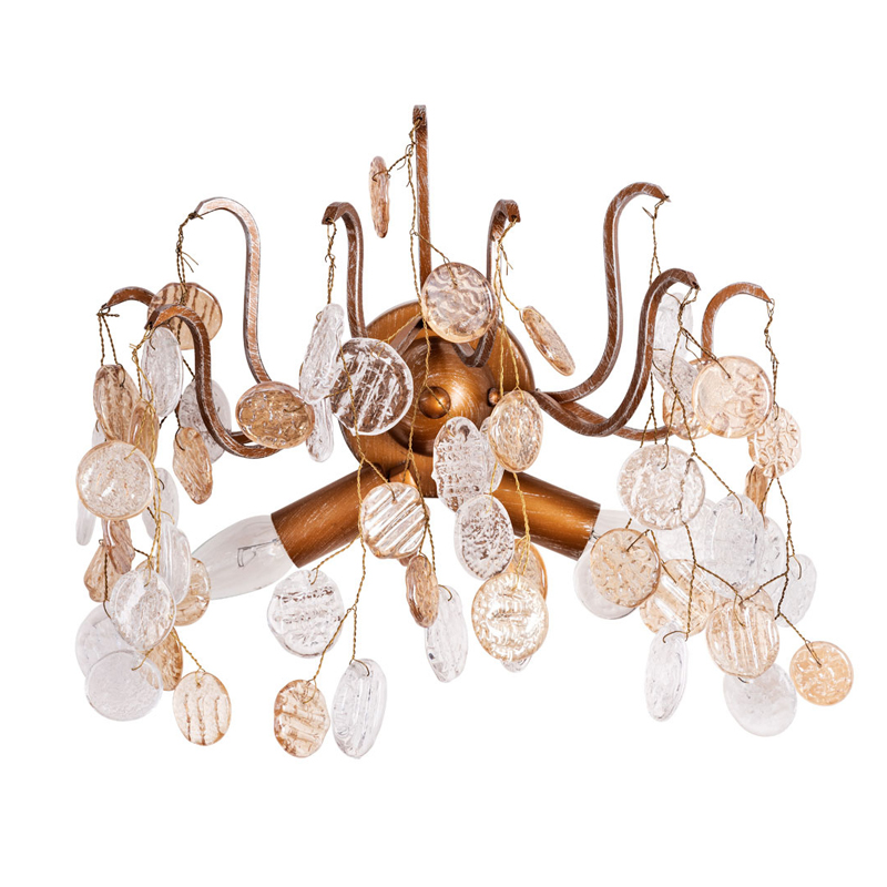 Бра FAIRYTREE Wall Lamp Amber Бронза Янтарный Прозрачное Стекло в Челябинске | Loft Concept 