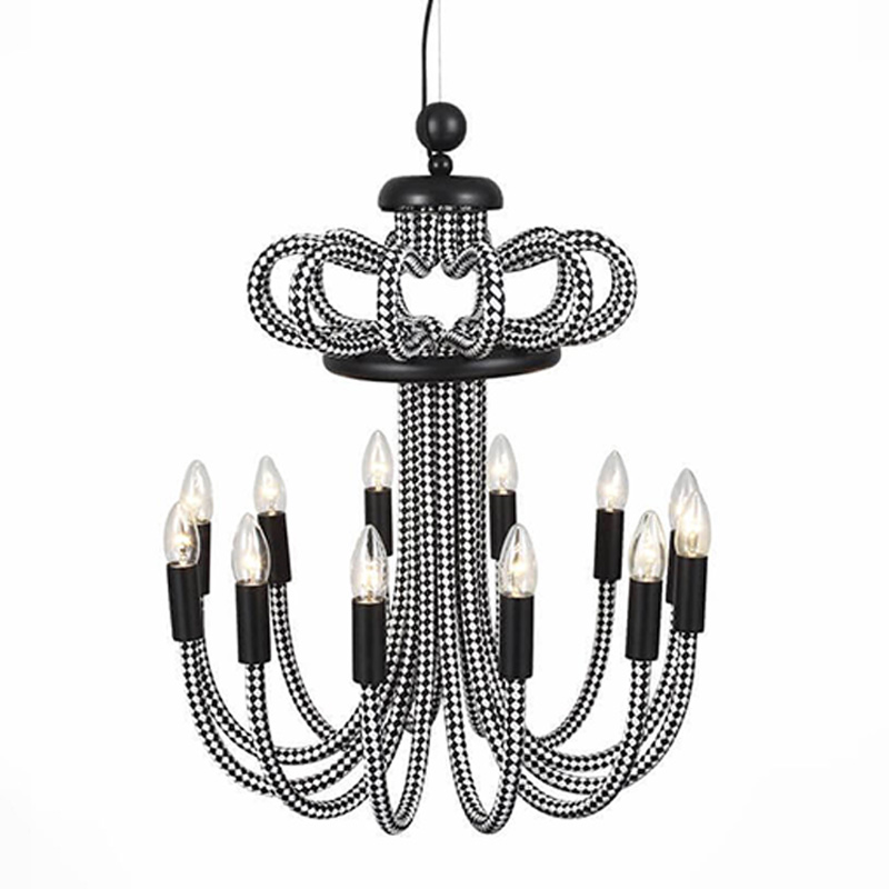 Люстра Belcalis chandelier Черно-белый Люстра Belcalis chandelier Черно-белый в Челябинске | Loft Concept