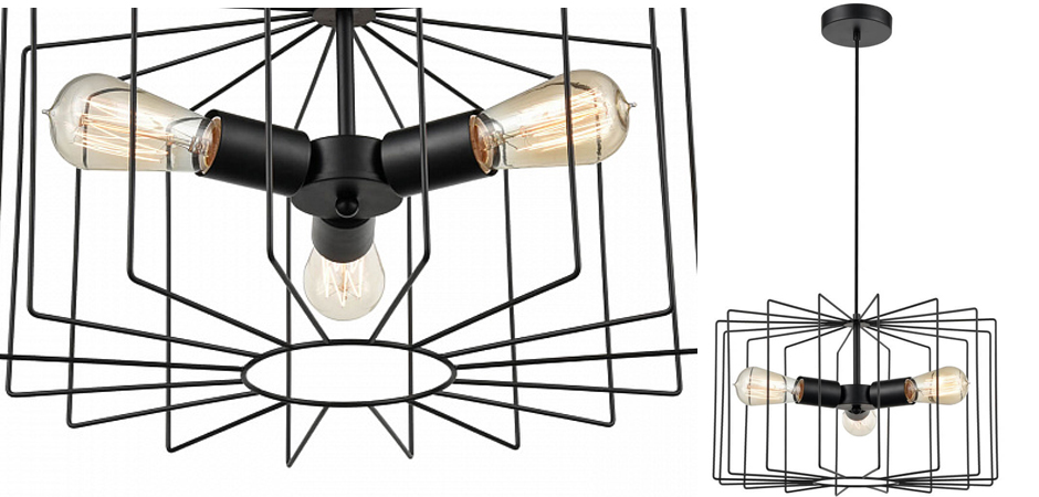 Люстра Cage Wire Color black Люстра Cage Wire Color black - Loft-Concept в Челябинске