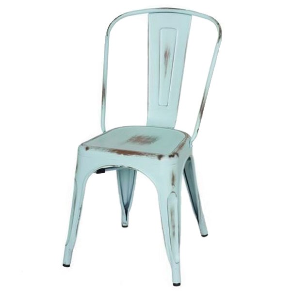 Кухонный стул Tolix Chair Vintage Blue Винтажный голубой Кухонный стул Tolix Chair Vintage Blue Винтажный голубой в Челябинске | Loft Concept