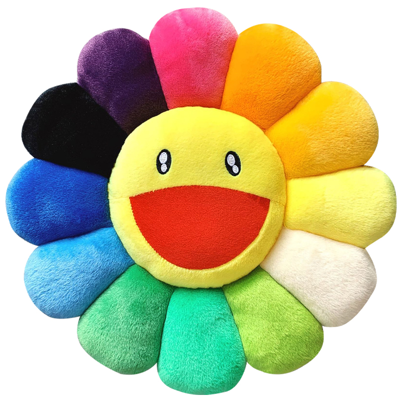 Подушка Takashi Murakami Yellow Мульти Желтый в Челябинске | Loft Concept 