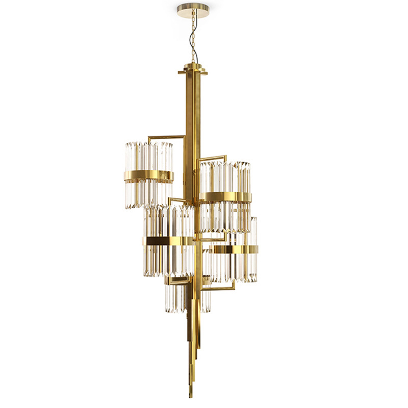 Люстра Luxxu Liberty Chandelier Глянцевое золото Прозрачный в Челябинске | Loft Concept 