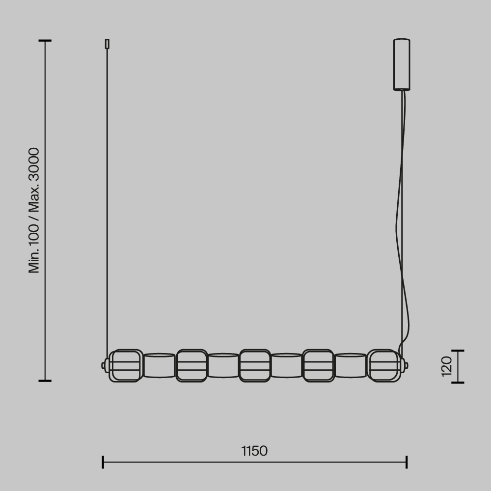 Подвесной светильник Ritmo 3000К 22Вт в Челябинске