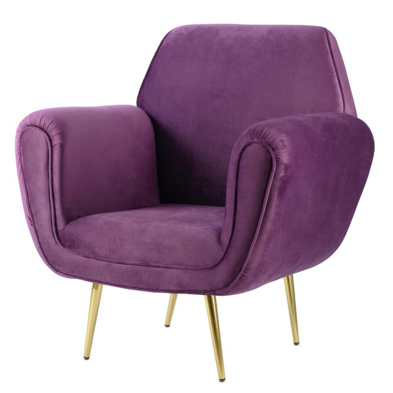 Кресло Lounge Chairs Gigi Radice purple Фиолетовый Кресло Lounge Chairs Gigi Radice purple Фиолетовый в Челябинске | Loft Concept