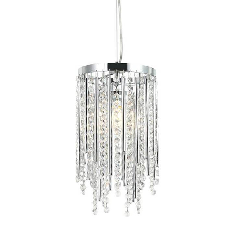 Подвесной светильник Crystal Wind Chimes Chrome Hanging Lamp Хром Прозрачный Подвесной светильник Crystal Wind Chimes Chrome Hanging Lamp Хром Прозрачный в Челябинске | Loft Concept