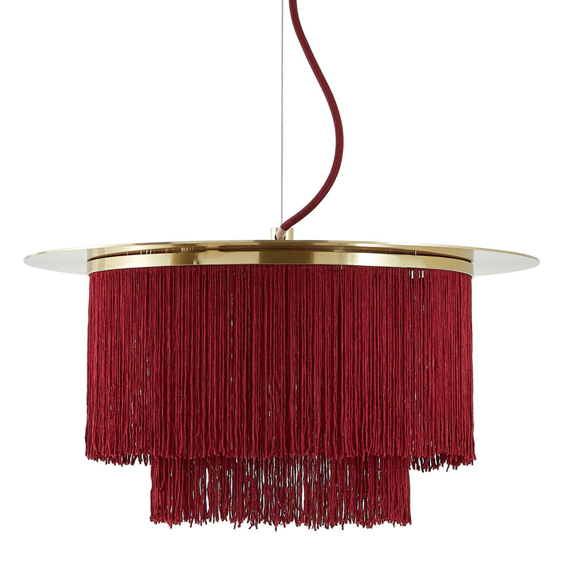 Люстра Houtique Chandelier Burgundy Бургундский красный Латунь Люстра Houtique Chandelier Burgundy Бургундский красный Латунь в Челябинске | Loft Concept