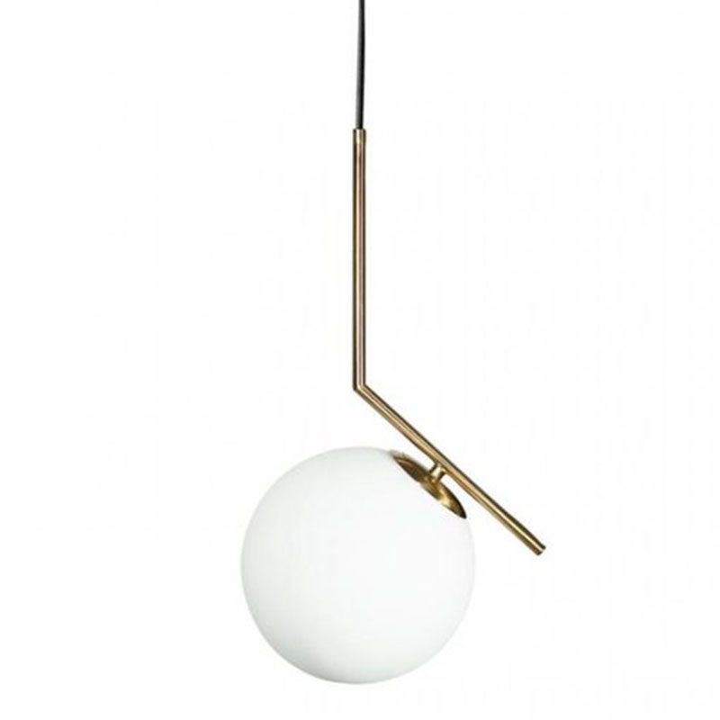 Светильник подвесной Flos IC Lighting Gold Pendant Lamp Золотой Белый в Челябинске | Loft Concept 