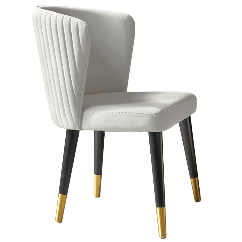 Стул Chair Wide Back белый Белый Латунь Стул Chair Wide Back белый Белый Латунь в Челябинске | Loft Concept
