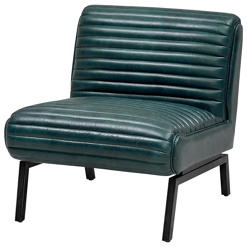 Кресло Gather Emerald Leather Chair Изумрудный Кресло Gather Emerald Leather Chair Изумрудный в Челябинске | Loft Concept
