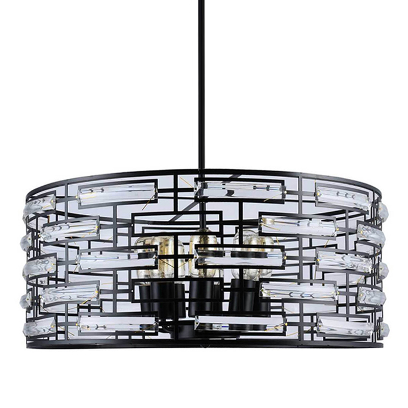 Люстра Metal Coil chandelier 60 Черный Люстра Metal Coil chandelier 60 Черный в Челябинске | Loft Concept