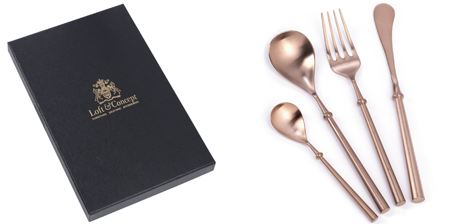 Столовые приборы Ring Handle Copper Столовые приборы Ring Handle Copper - Loft-Concept в Челябинске