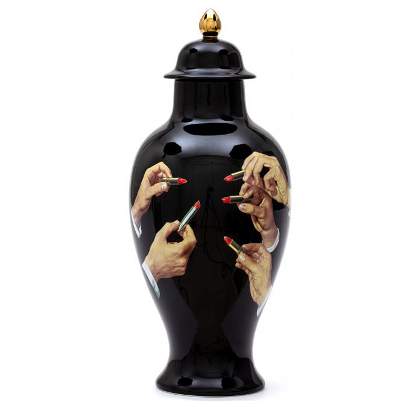 Ваза Seletti Vase Lipsticks Черный Бежевый Белый Красный Золотой Ваза Seletti Vase Lipsticks Черный Бежевый Белый Красный Золотой в Челябинске | Loft Concept