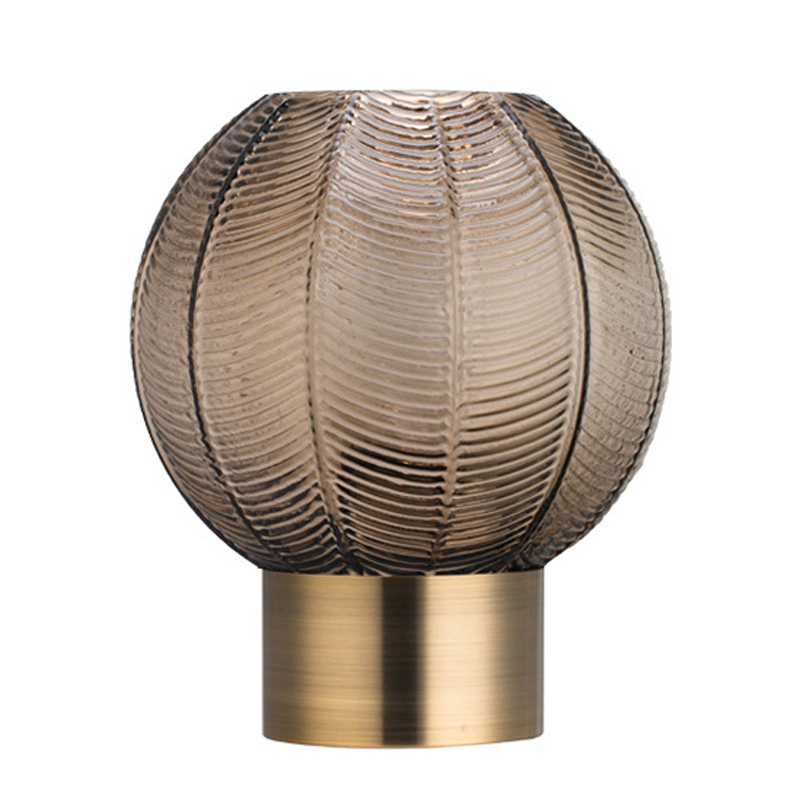 Ваза Vase Golden Throat Ball Gray Серый Глянцевое золото Ваза Vase Golden Throat Ball Gray Серый Глянцевое золото в Челябинске | Loft Concept