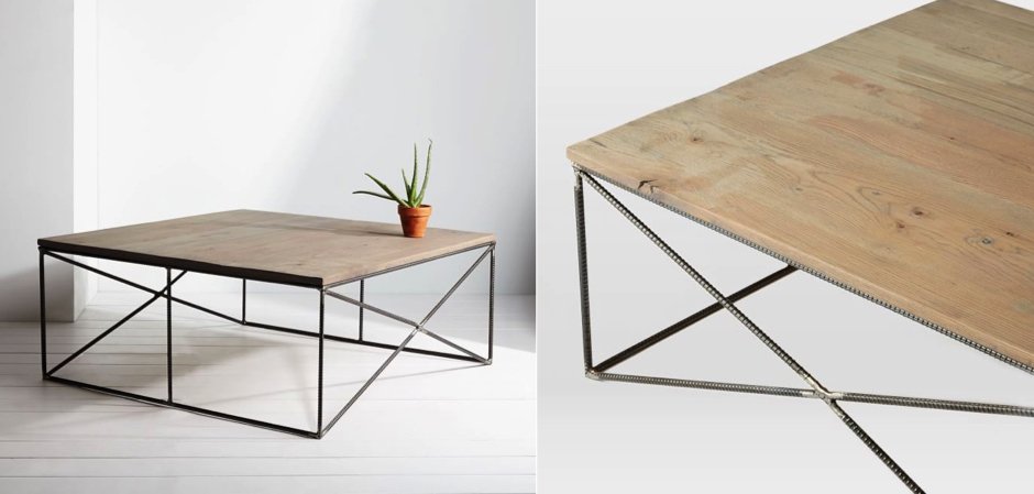Журнальный стол Industrial Rust Fixtures Coffee Table Журнальный стол Industrial Rust Fixtures Coffee Table - Loft-Concept в Челябинске