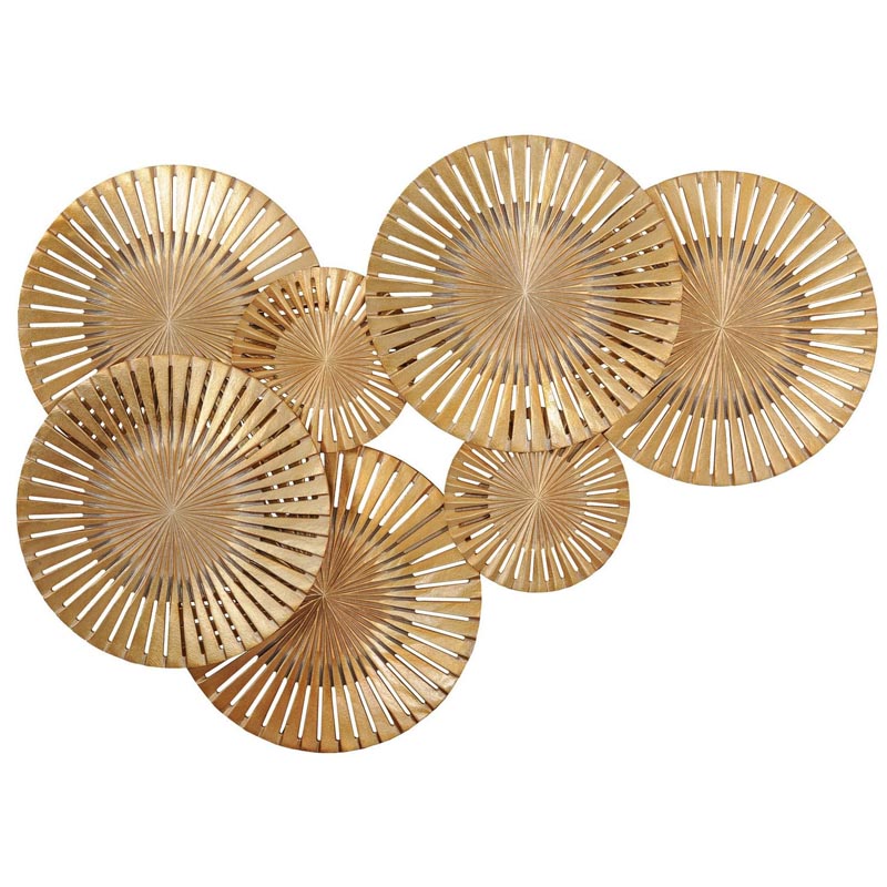 Арт-объект Apollo Gold Wall Plaque Disc gap 7 Золотой Арт-объект Apollo Gold Wall Plaque Disc gap 7 Золотой в Челябинске | Loft Concept