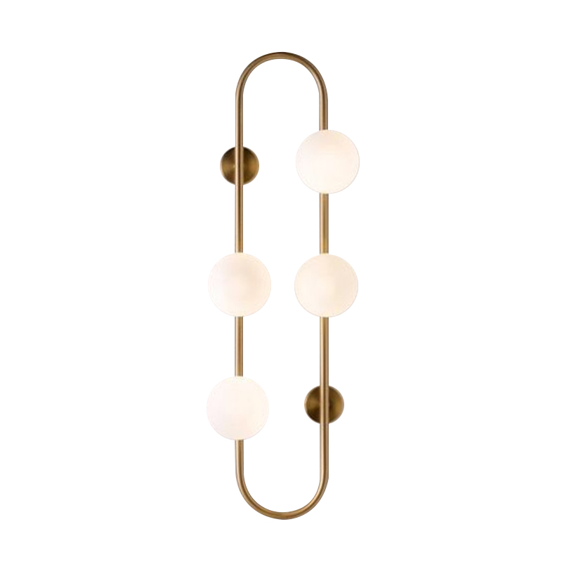 Бра HOOP WALL Lamp Gold 4 Золотой Белый Бра HOOP WALL Lamp Gold 4 Золотой Белый в Челябинске | Loft Concept