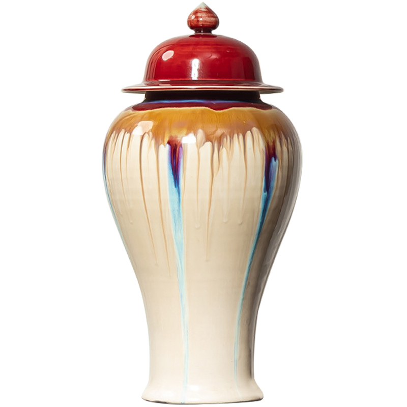Ваза Beige Colored Rainbow Vase Красный Бежевый Мульти Ваза Beige Colored Rainbow Vase Красный Бежевый Мульти в Челябинске | Loft Concept