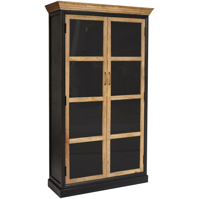 Шкаф книжный Provence Sylvie cupboard Черный Древесина Шкаф книжный Provence Sylvie cupboard Черный Древесина в Челябинске | Loft Concept