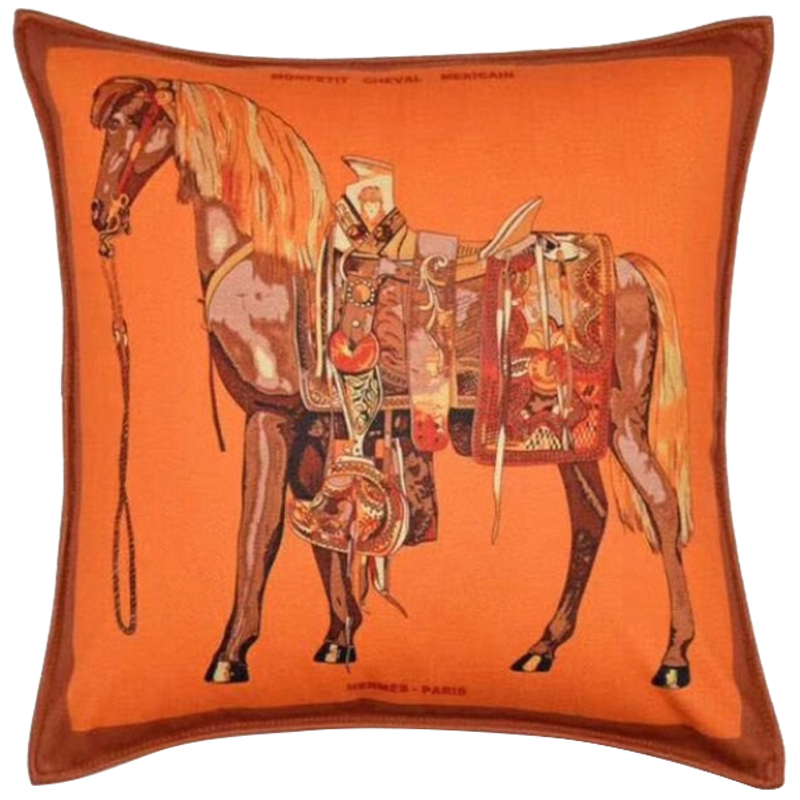 Декоративная подушка Hermes Horse 111 Декоративная подушка Hermes Horse 111 в Челябинске | Loft Concept