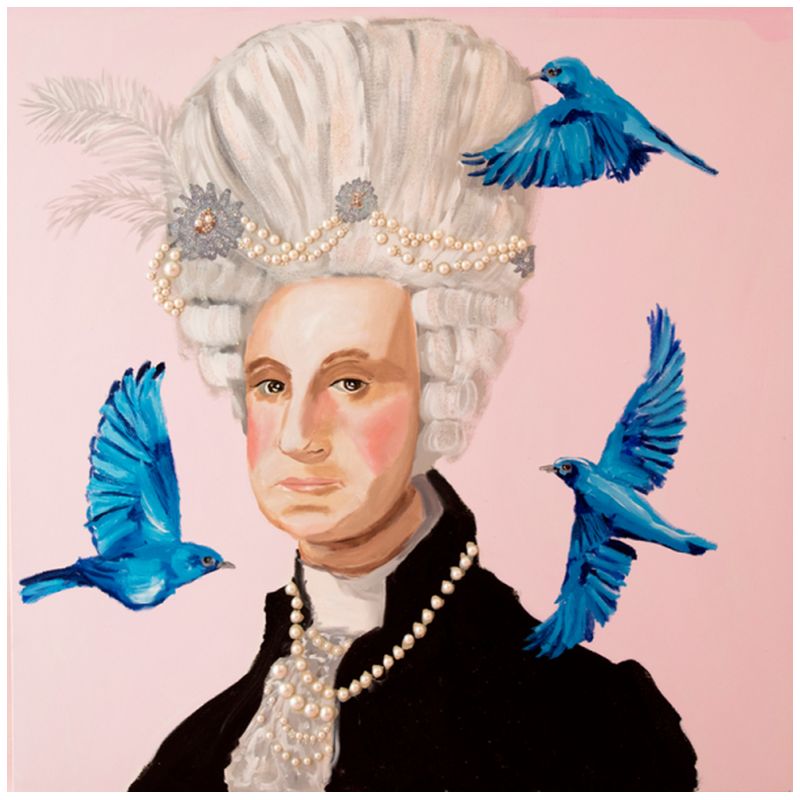 Картина Georgina Washington with Blue Birds Мульти в Челябинске | Loft Concept 