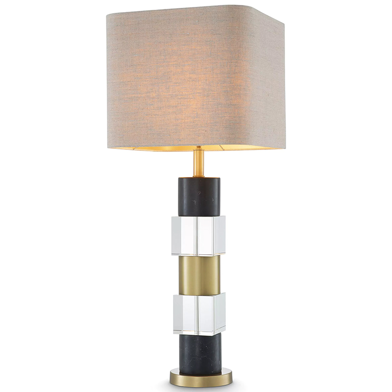 Настольная лампа Eichholtz Table Lamp Black Marble Черный Латунь Прозрачное Стекло Бежево-серый Настольная лампа Eichholtz Table Lamp Black Marble Черный Латунь Прозрачное Стекло Бежево-серый в Челябинске | Loft Concept