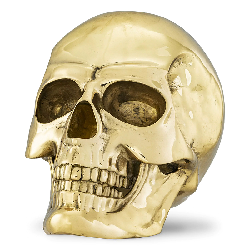 Статуэтка Philipp Plein Gold Skull Element Золотой Статуэтка Philipp Plein Gold Skull Element Золотой в Челябинске | Loft Concept