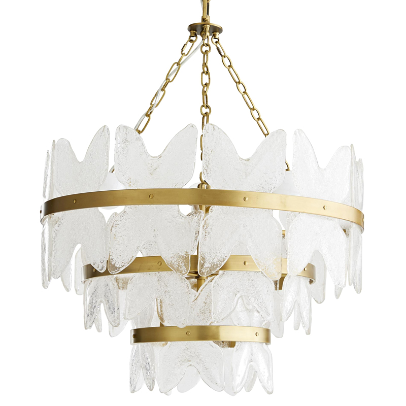 Люстра Arteriors MILLIE CHANDELIER Золотой Прозрачный Люстра Arteriors MILLIE CHANDELIER Золотой Прозрачный в Челябинске | Loft Concept