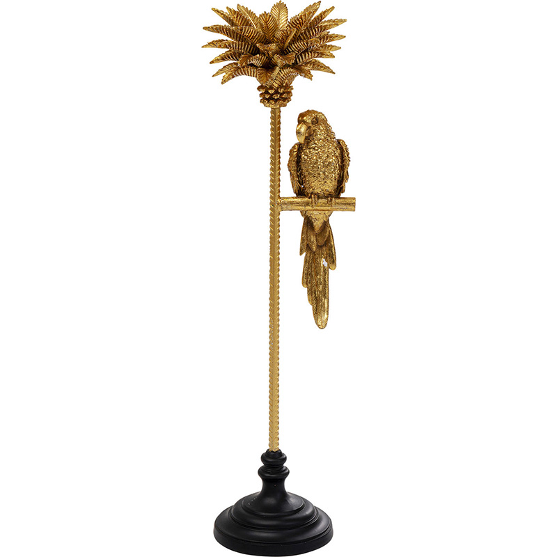 Подсвечник Golden Parrot on a palm tree Золотой Подсвечник Golden Parrot on a palm tree Золотой в Челябинске | Loft Concept
