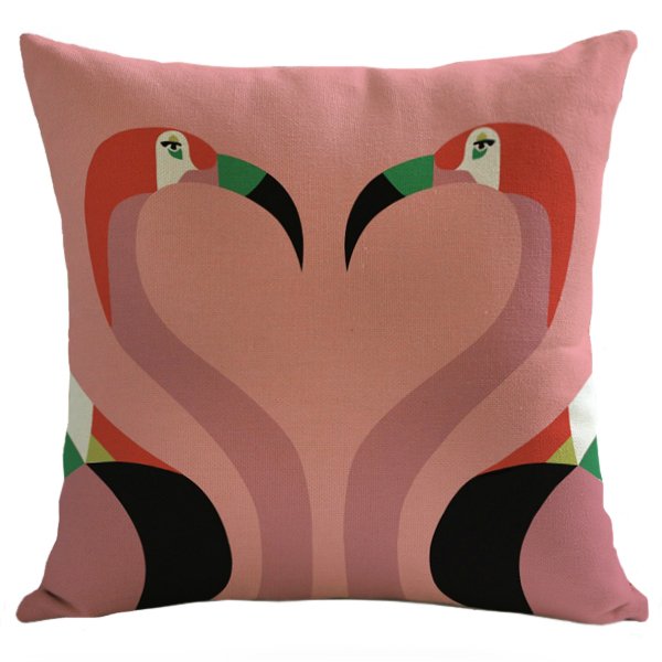 Декоративная подушка Flamingo #9 Мульти Декоративная подушка Flamingo #9 Мульти в Челябинске | Loft Concept