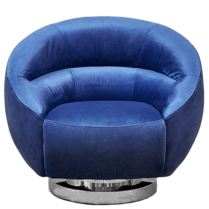 Кресло Bombalu Armchair Синий Хром в Челябинске | Loft Concept 