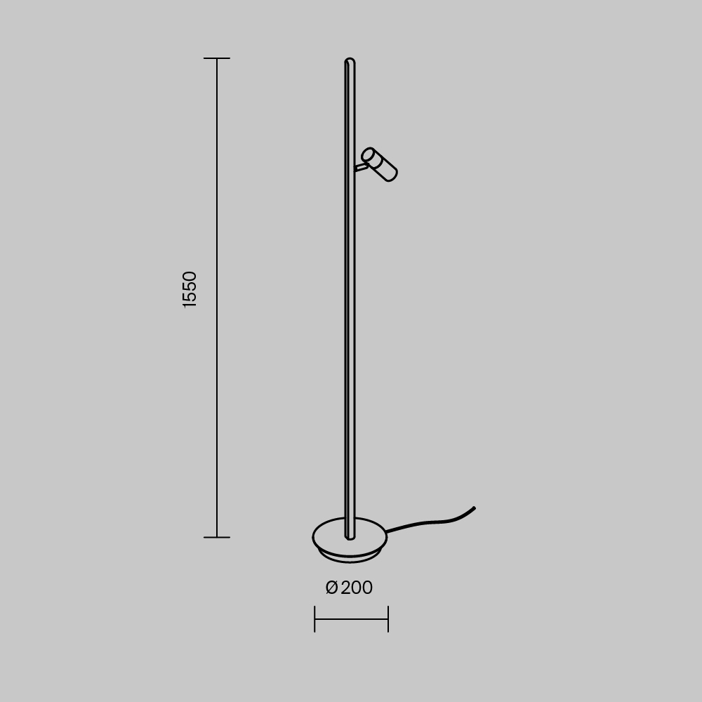 Напольный светильник Thin 3000К 14Вт в Челябинске
