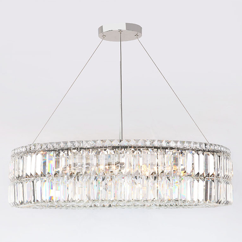 Люстра Darleen Crystal Nickel Chandelier 17 Никель Прозрачный (Transparent) Люстра Darleen Crystal Nickel Chandelier 17 Никель Прозрачный (Transparent) в Челябинске | Loft Concept
