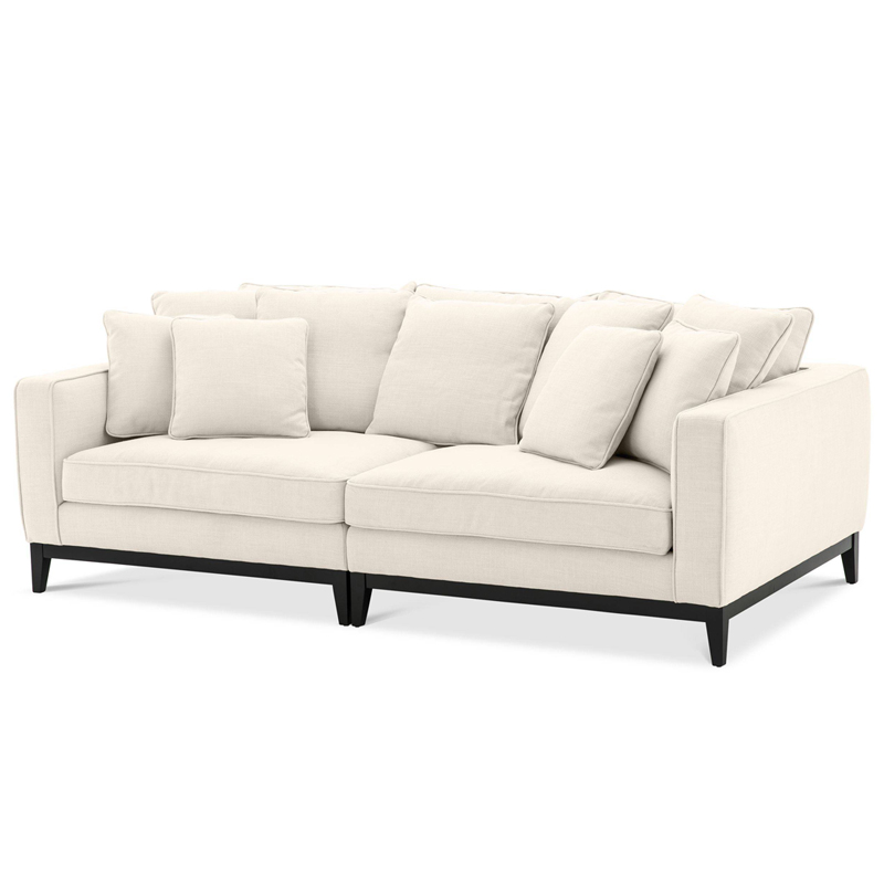 Диван Eichholtz Sofa Principe Бежевый Черный Диван Eichholtz Sofa Principe Бежевый Черный в Челябинске | Loft Concept
