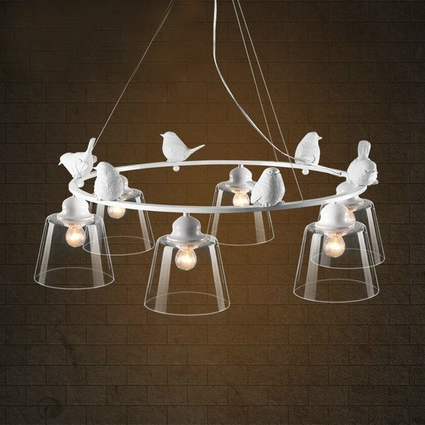 Люстра Provence Bird Chandelier Белый Люстра Provence Bird Chandelier Белый в Челябинске | Loft Concept