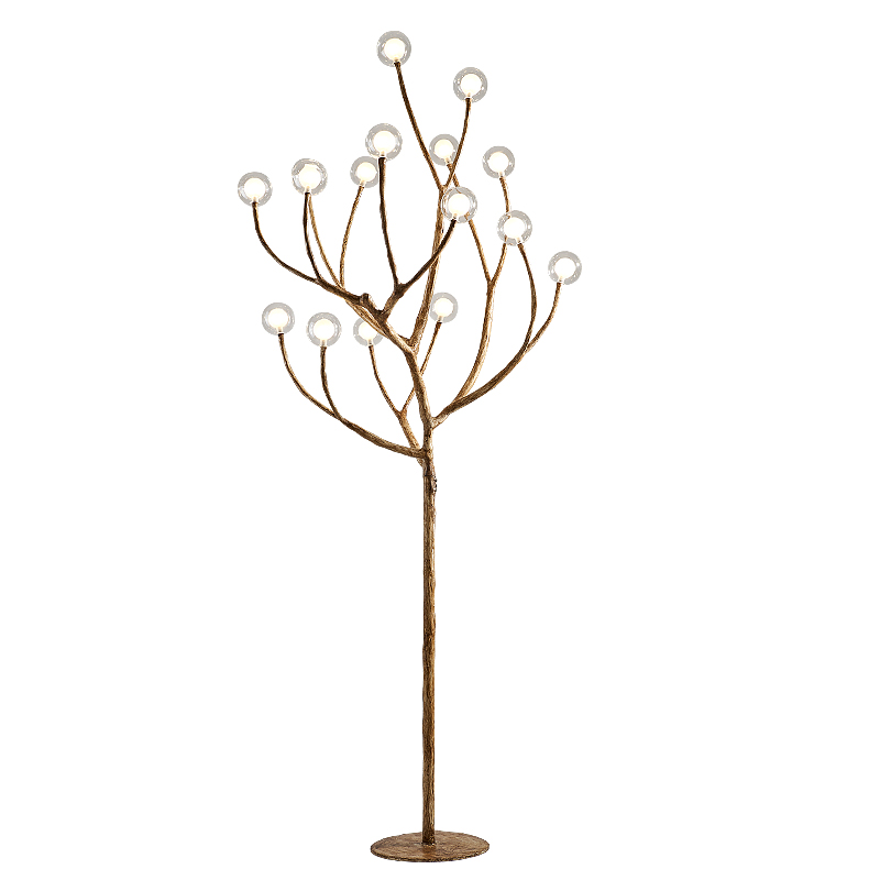 Торшер Tree branch Floor lamp Коричневый Белый Торшер Tree branch Floor lamp Коричневый Белый в Челябинске | Loft Concept