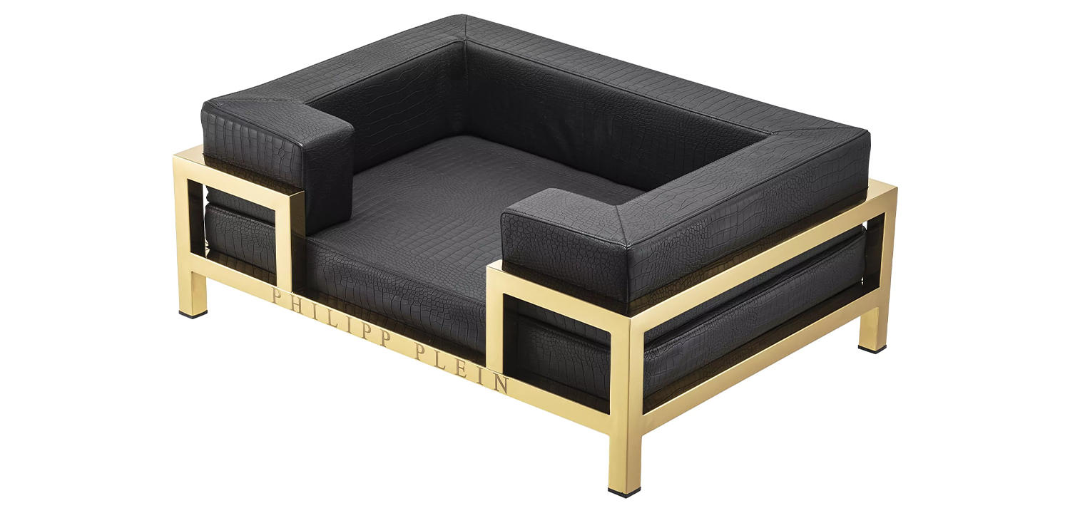 Лежанка для домашних животных Dogbed High Conic Limited L Gold - фото №1