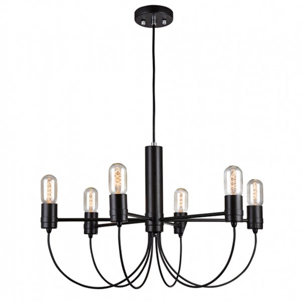 Люстра Loft Bars Fountain Chandelier 6 Черный Люстра Loft Bars Fountain Chandelier 6 Черный в Челябинске | Loft Concept