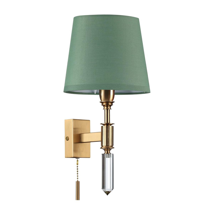 Бра Ramona Green Wall Lamp Бронза Зеленый Бра Ramona Green Wall Lamp Бронза Зеленый в Челябинске | Loft Concept