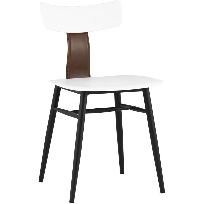 Стул ANT White Eco-Leather Белый Коричневый Черный в Челябинске | Loft Concept 