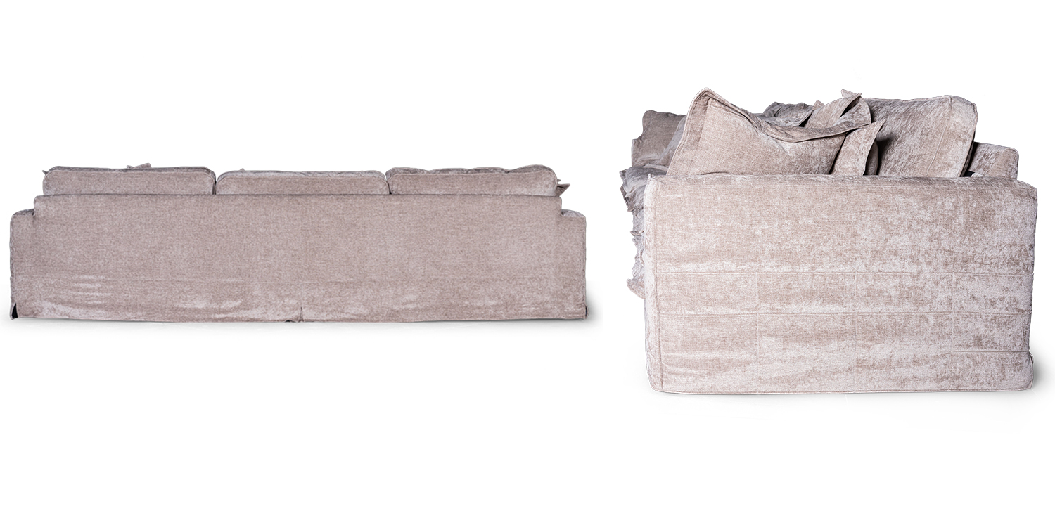 Диван Evelyn Gray Velour Sofa - фото
