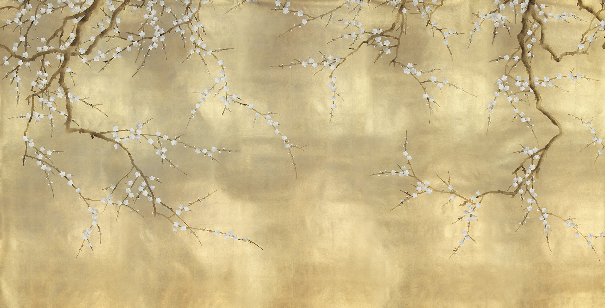 Обои ручная роспись Plum Blossom Colourway SC-231 on Krugerrand gilded paper Обои ручная роспись Plum Blossom Colourway SC-231 on Krugerrand gilded paper - постер Loft-Concept в Челябинске