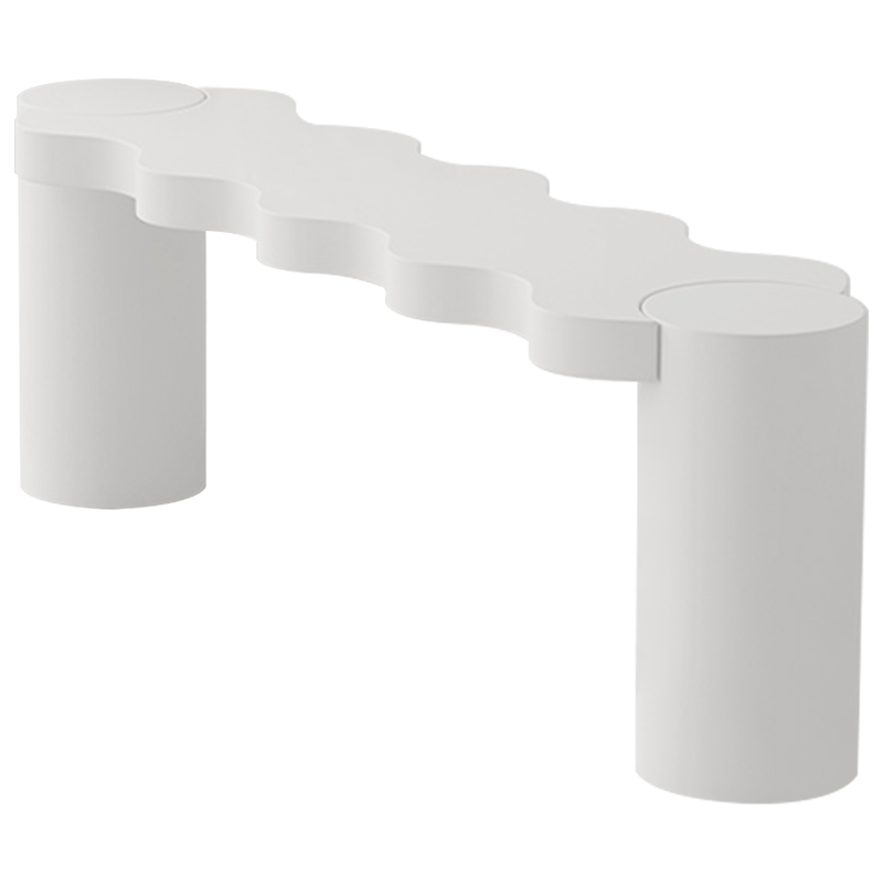 Кофейный стол Safaa Curved Coffee Table Бежевый Белый Кофейный стол Safaa Curved Coffee Table Бежевый Белый в Челябинске | Loft Concept