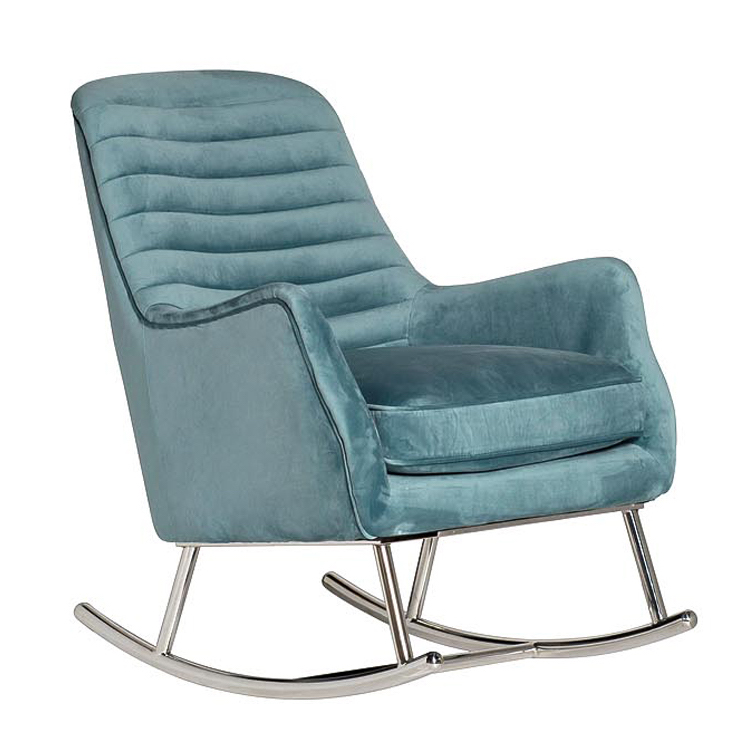 Кресло-качалка Whale Armchair Голубой Нержавеющая сталь Кресло-качалка Whale Armchair Голубой Нержавеющая сталь в Челябинске | Loft Concept